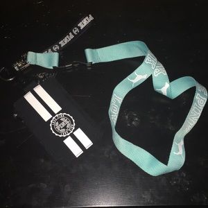 Vs pink lanyard and wallet